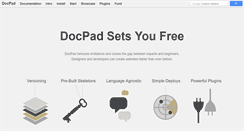 Desktop Screenshot of docpad.org