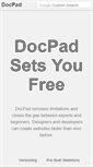 Mobile Screenshot of docpad.org