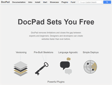 Tablet Screenshot of docpad.org